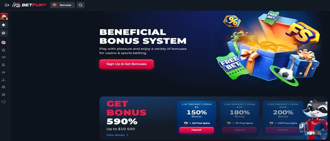 betfury bonus på 590 % til norske spillere
